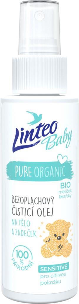 Svět dětí - Linteo Baby Bezoplachový čistící olej na tělo a zadeček s BIO měsíčkem lékařským 100ml