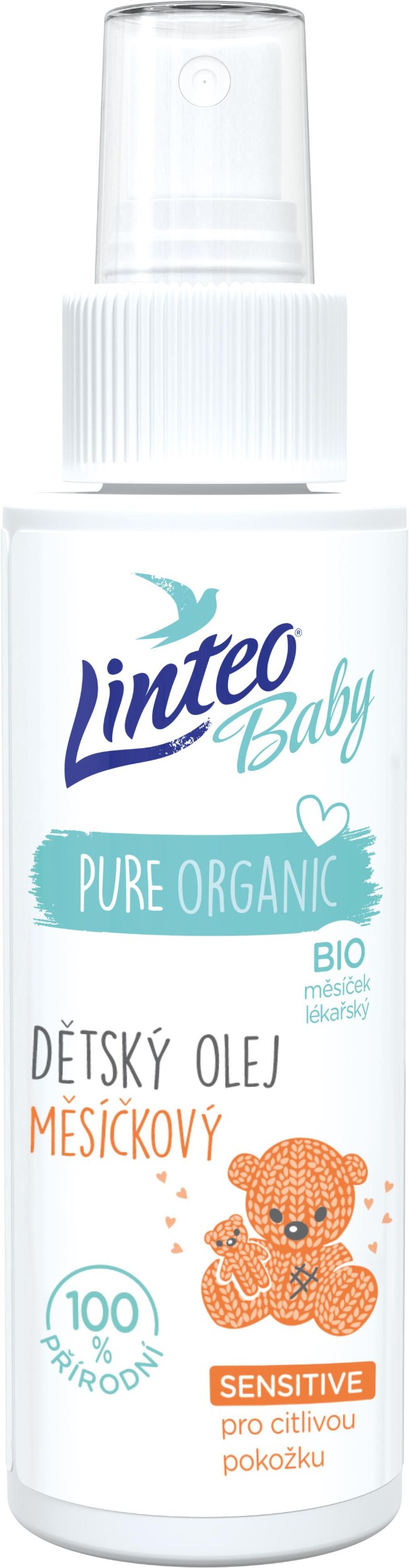 Svět dětí - Linteo Baby Olej po koupeli s BIO měsíčkem lékařským 100ml