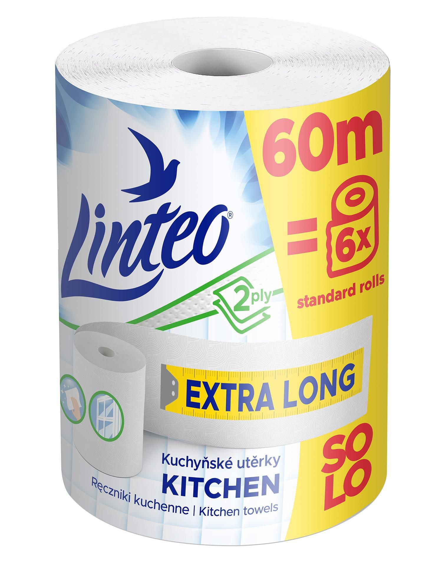 TOP produkty - Linteo Classic kuchyňské utěrky 60m 2vrstvé 1ks