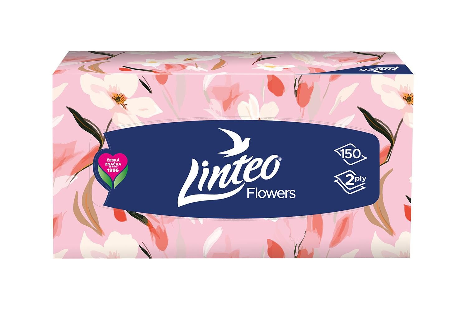 Linteo Papírové kapesníky 2 vrstvé 150ks-2
