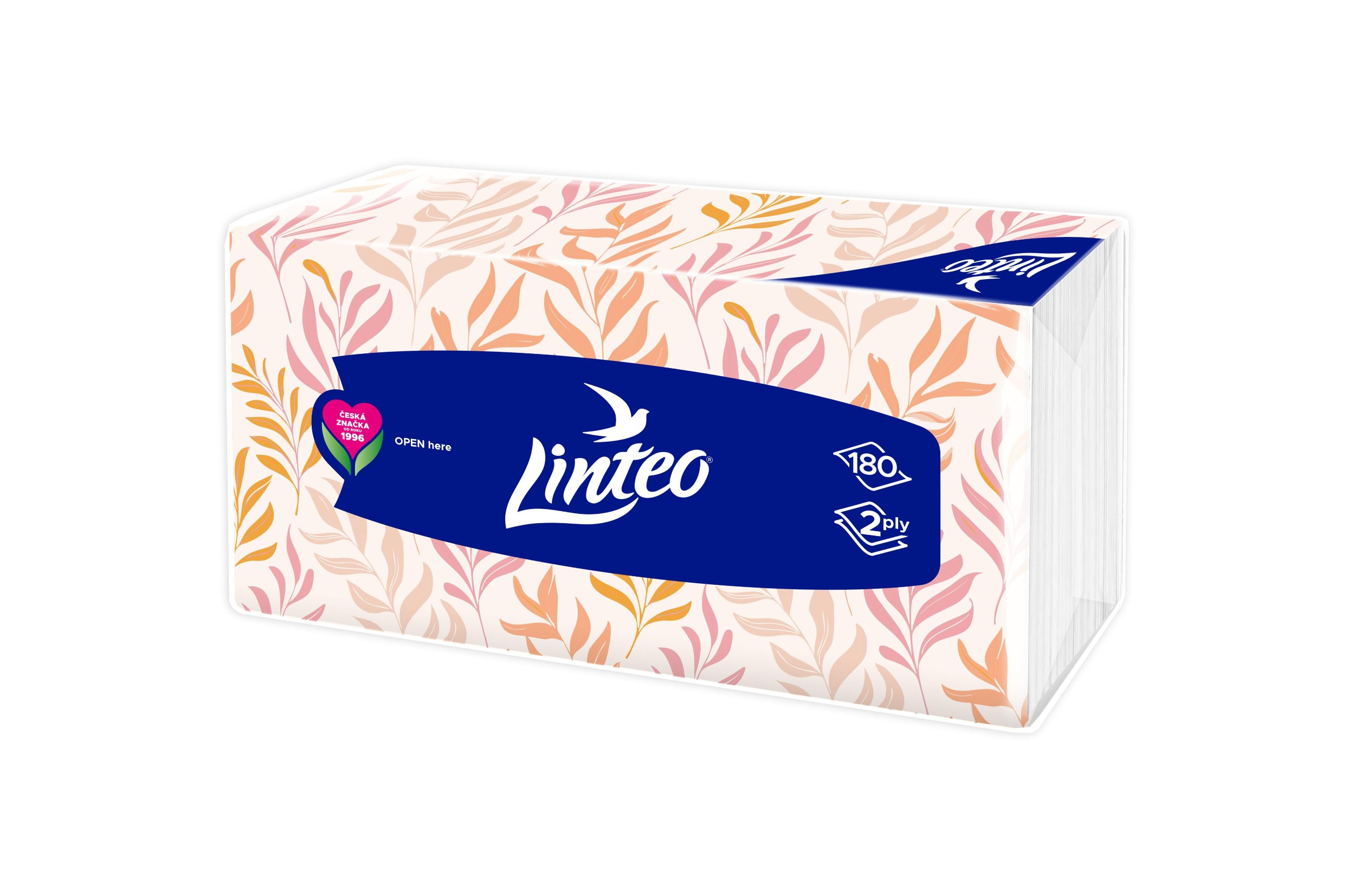 Drogerie a kosmetika - Linteo papírové kapesníky v sáčku, 2vrstvé 180ks