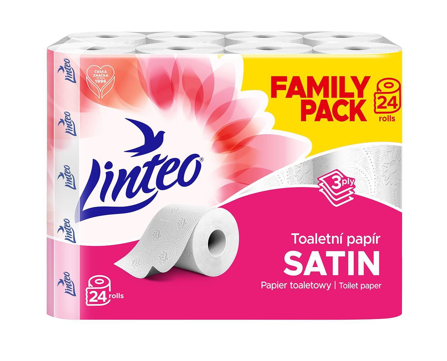 Drogerie a kosmetika - Linteo Toaletní papír 3 vrstvý 24ks