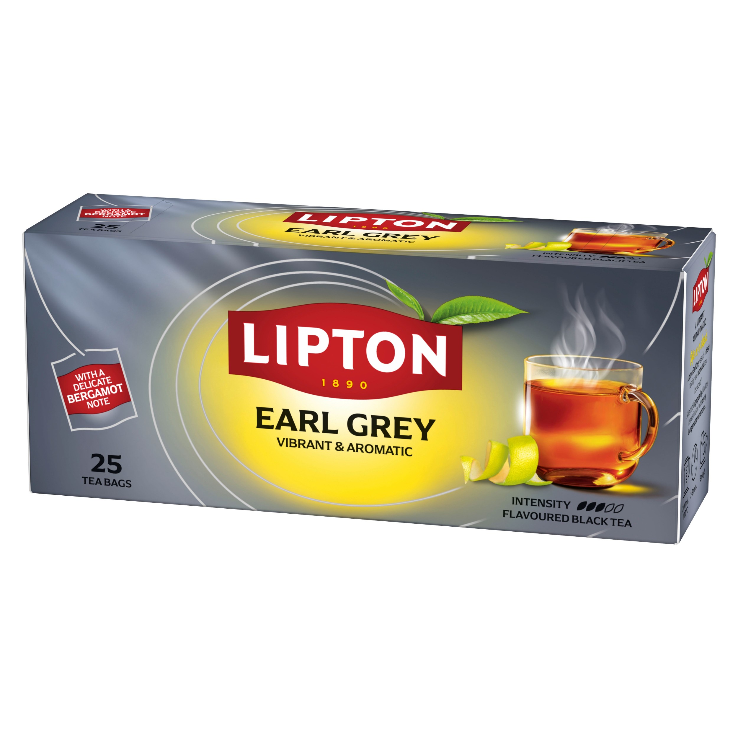 Nápoje - Lipton Earl Grey Classic černý aromatizovaný čaj 37,5 g