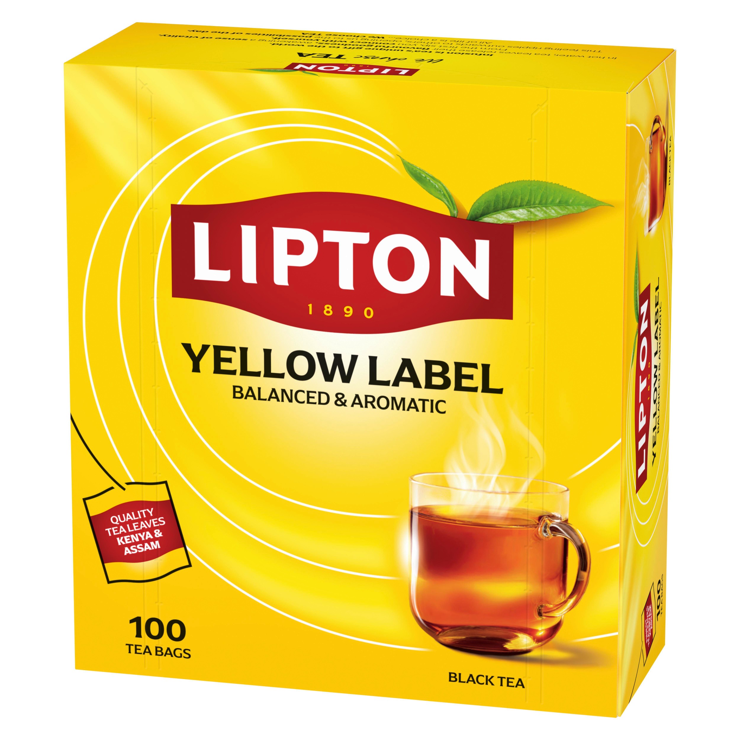 Lipton Yellow Label černý aromatizovaný čaj 100 sáčků 200 g-0
