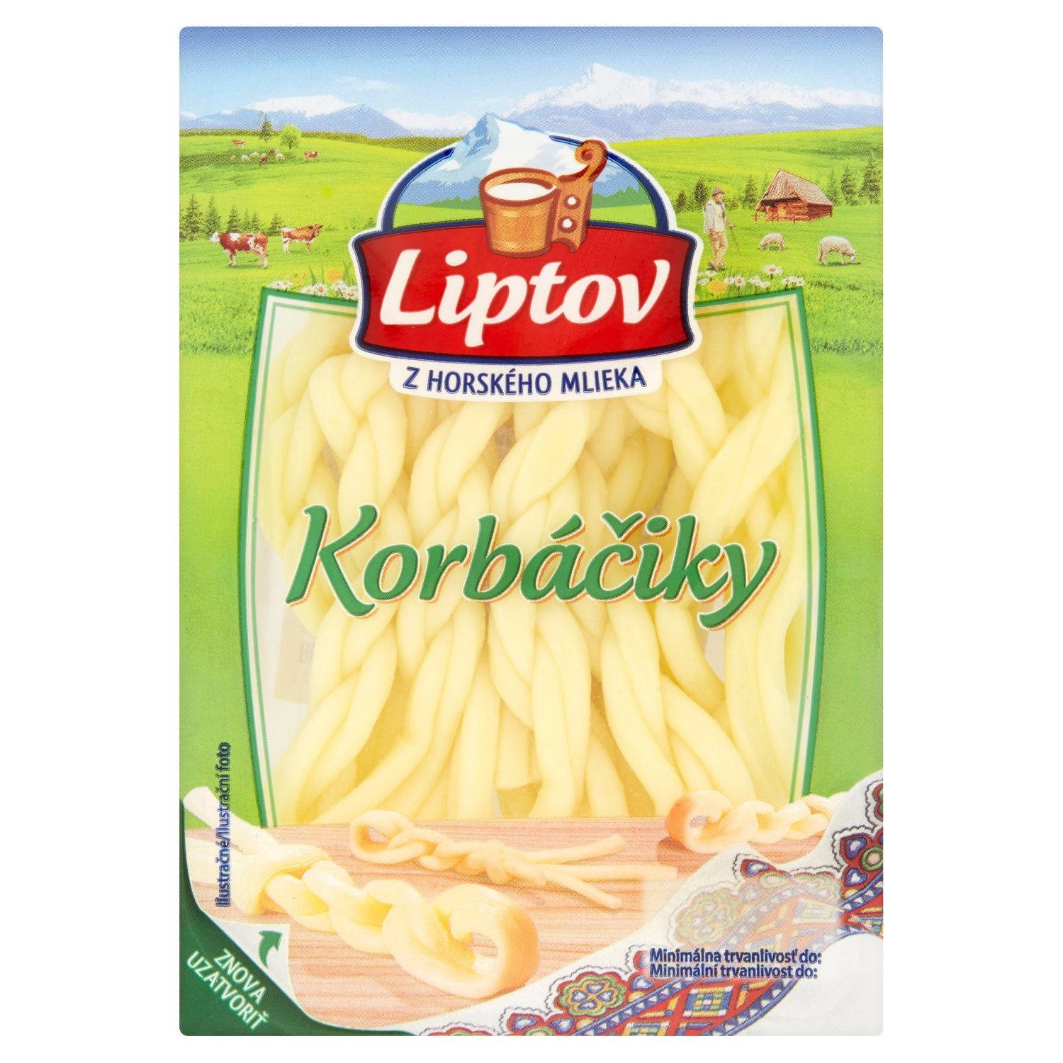 Mléčné a chlazené - Liptov korbáčiky neuzené 80 g