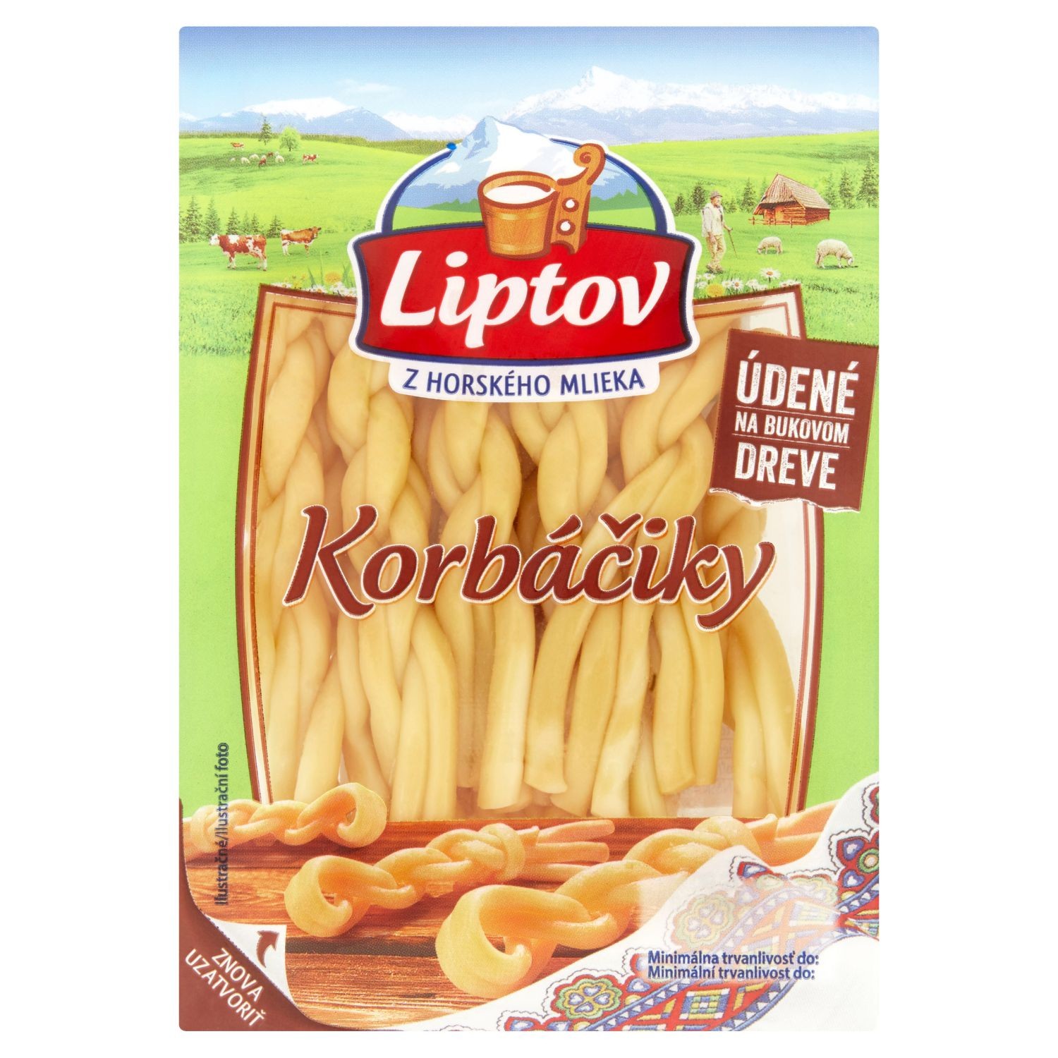 Mléčné a chlazené - Liptov korbáčiky uzené 75 g