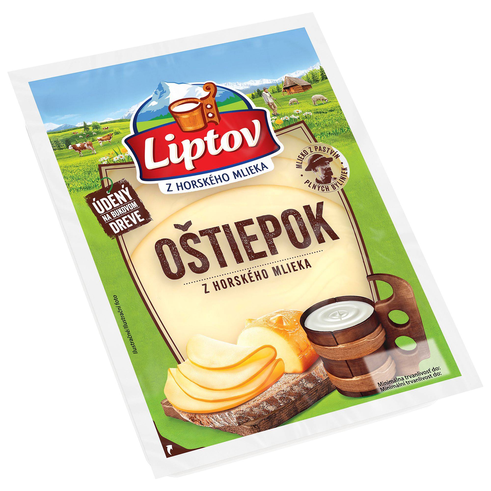 Mléčné a chlazené - Liptov Oštiepok uzený plátky 90g