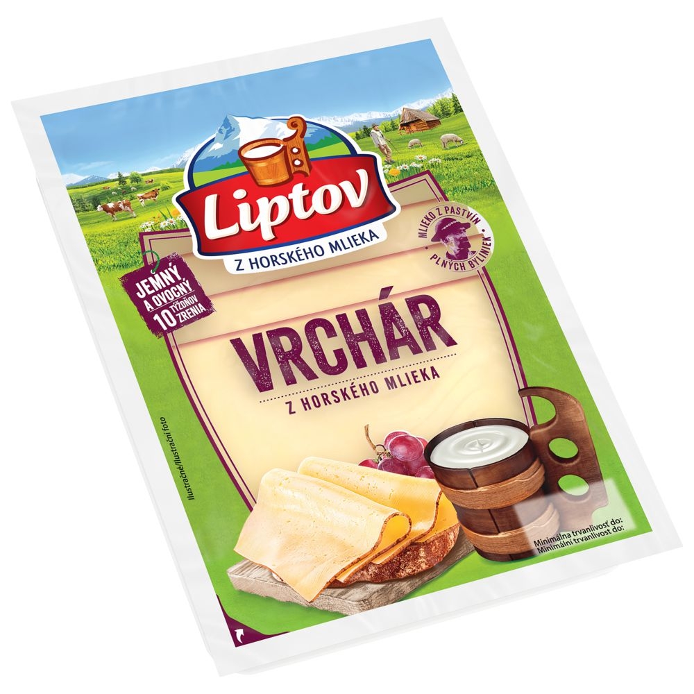 Mléčné a chlazené - Liptov Vrchár jemný plátky 90g