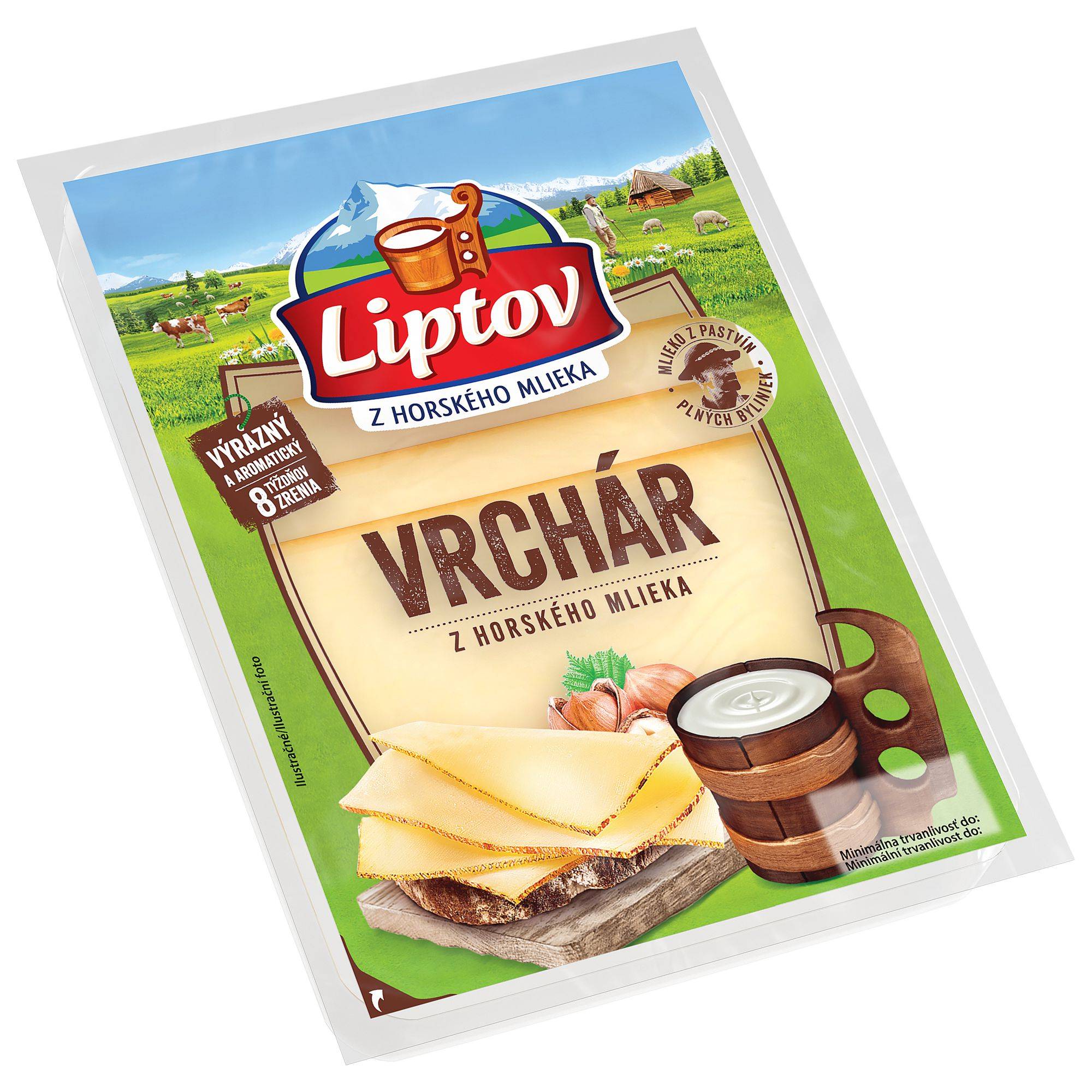 Mléčné a chlazené - Liptov Vrchár výrazný plátky 90g
