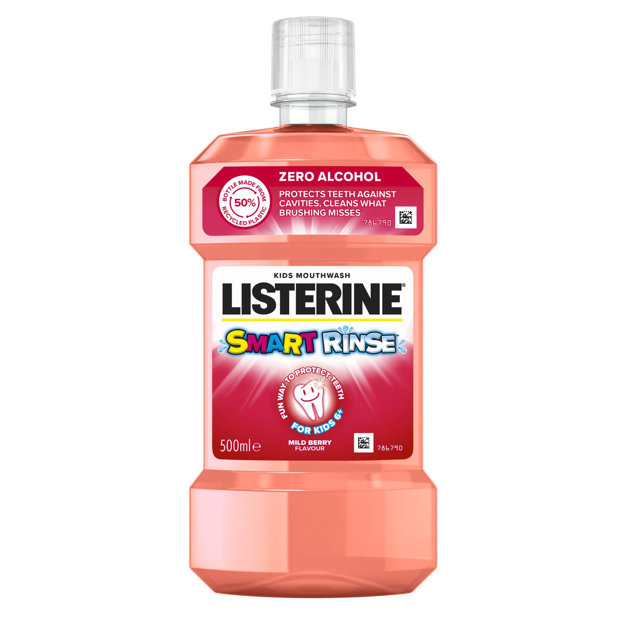 Drogerie a kosmetika - Listerine Smart Rinse Mild Berry 500ml