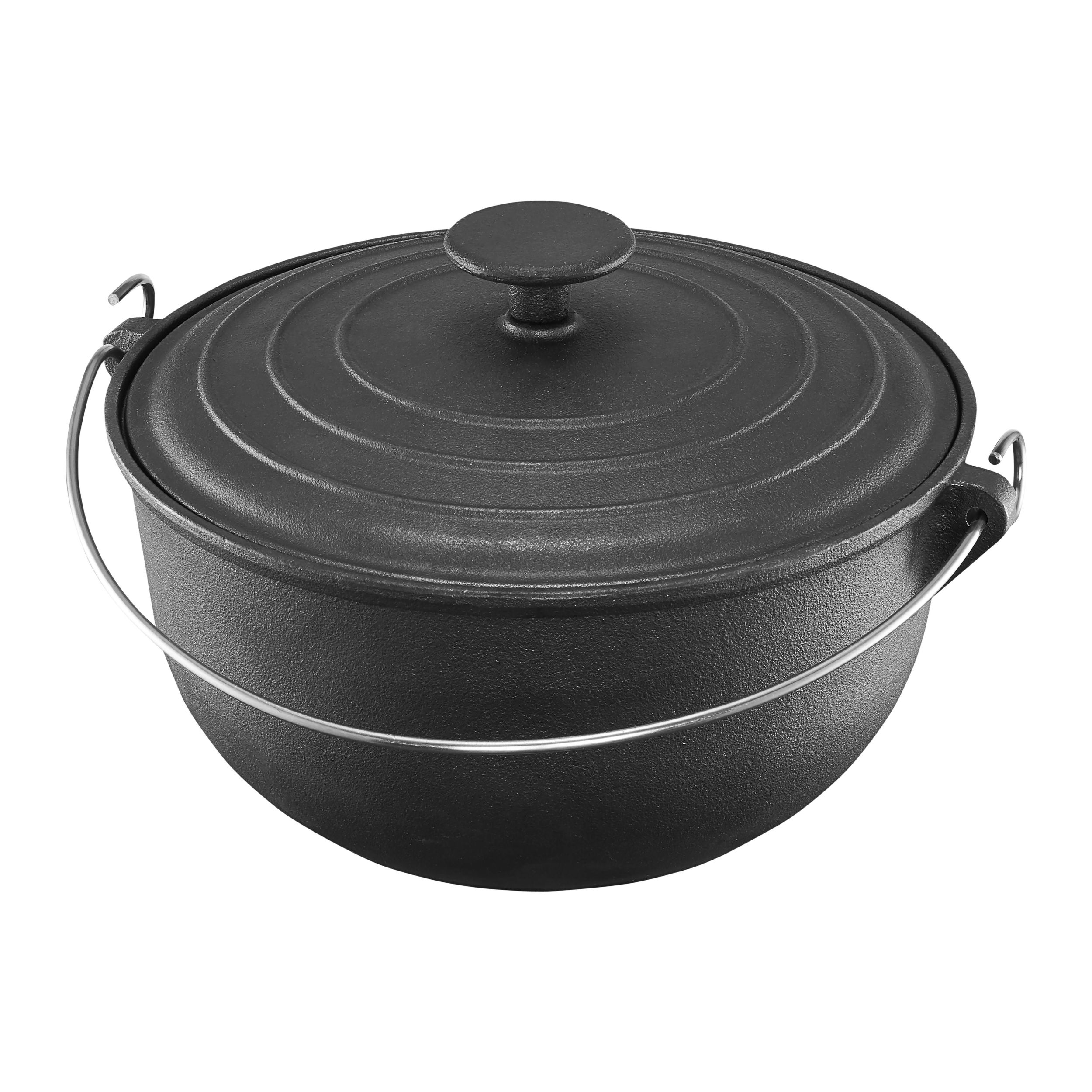 Domácnost a Zahrada - Litinový hrnec s poklicí 24 cm 4 l - IRON