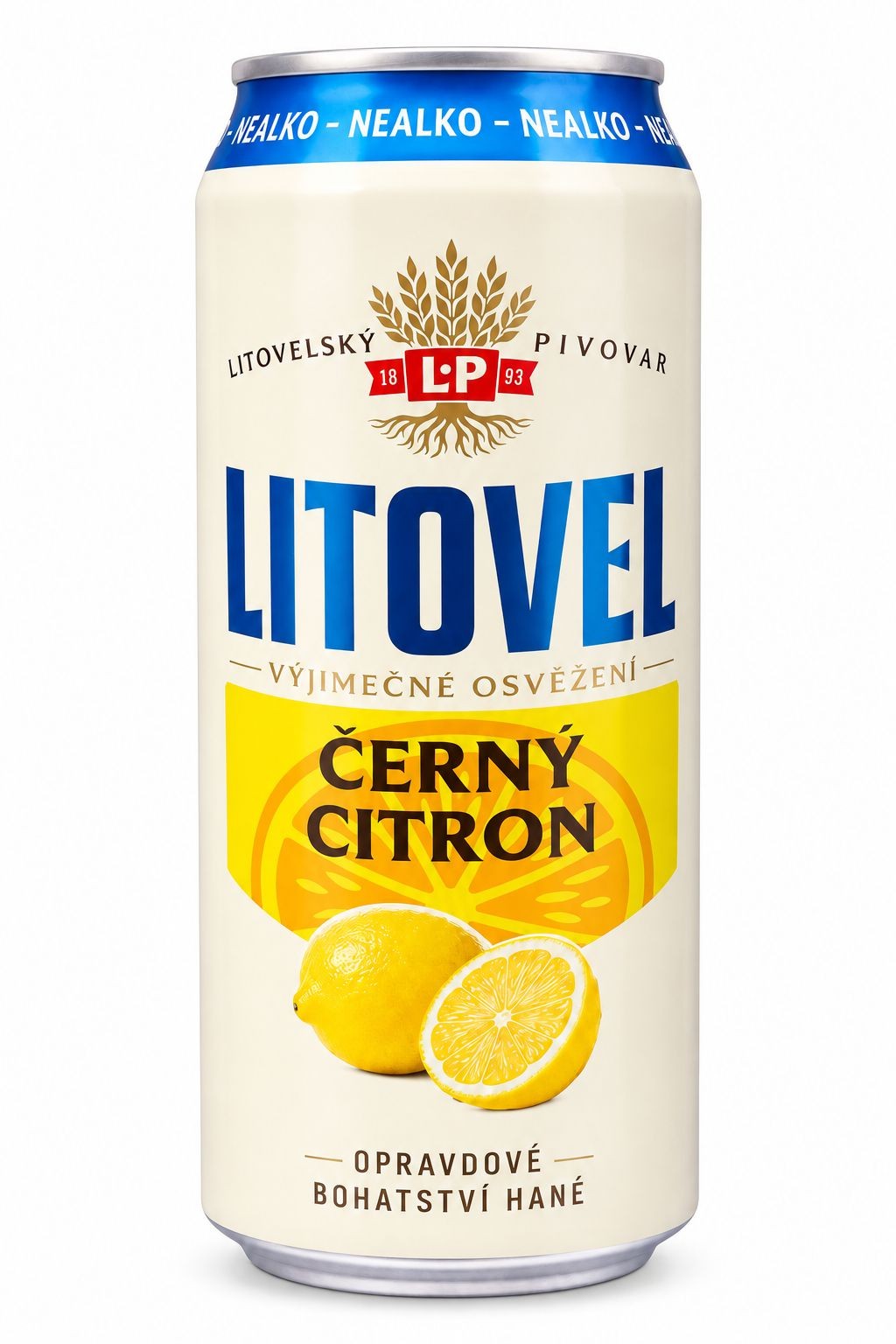 Nápoje - Litovel Černý citron nealko plech 0,5l