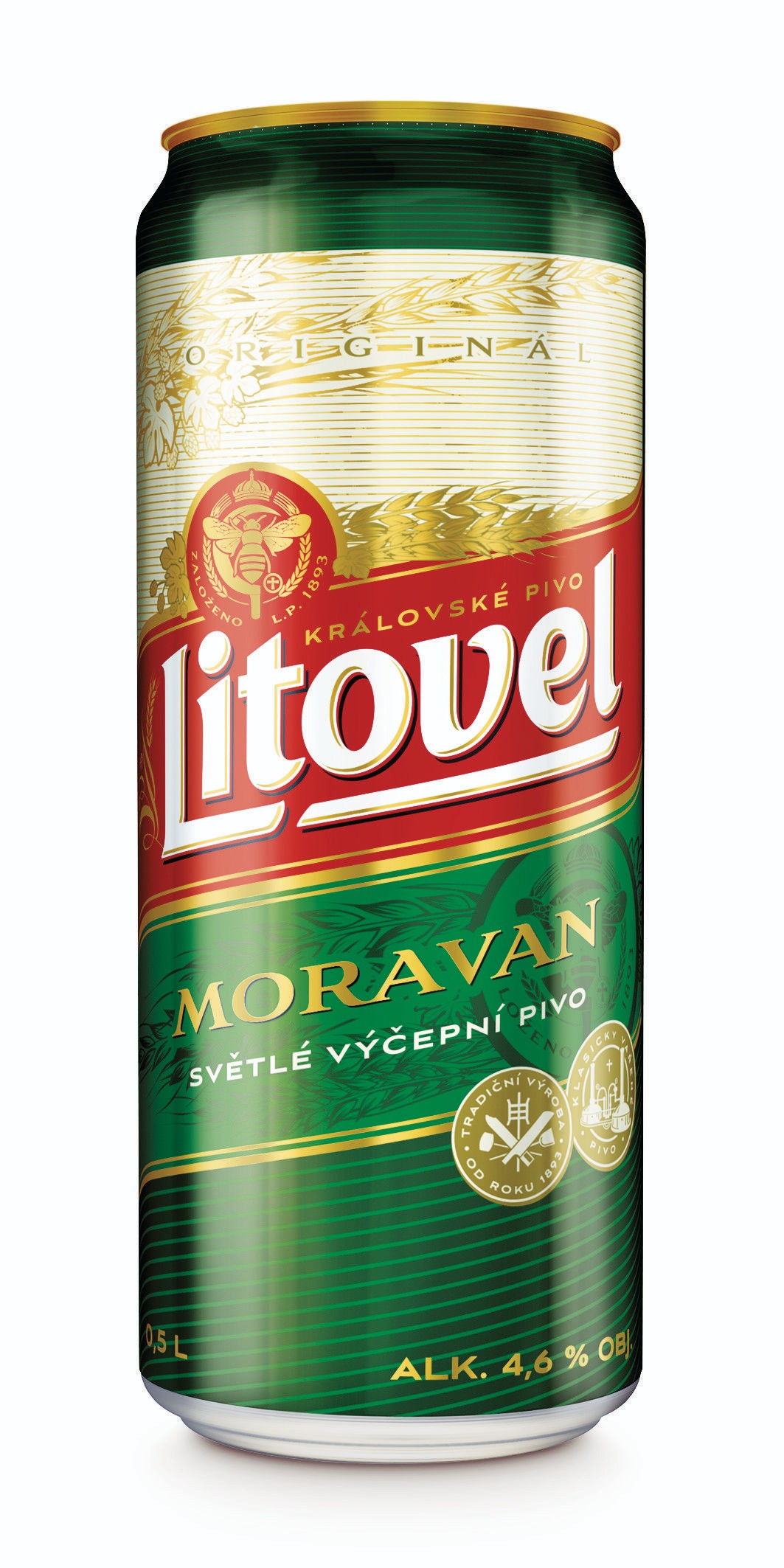 Nápoje - Litovel Moravan Plech 0,5 l