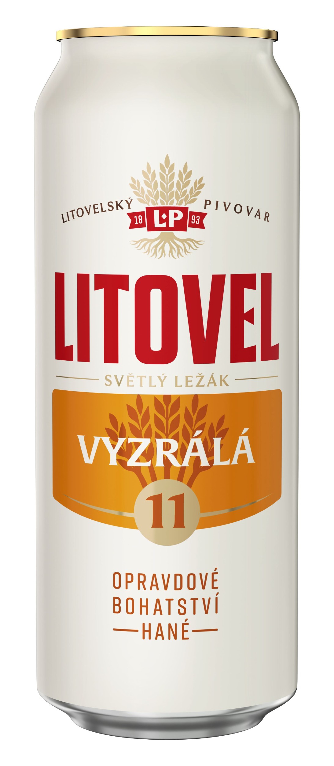 Nápoje - Litovel Vyzrálá 11 pivo světlý ležák plech 0,5l
