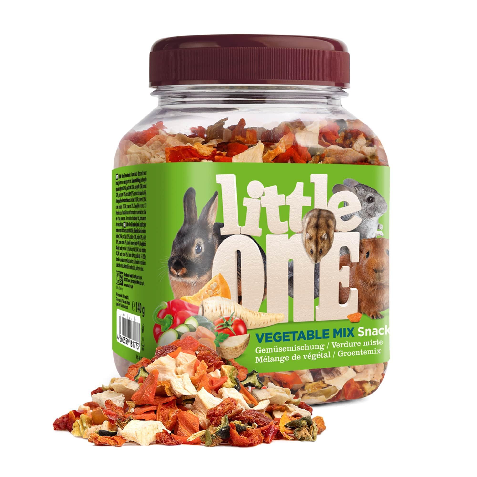 Svět zvířat - Little One zeleninový mix pamlsky pro hlodavce 140g