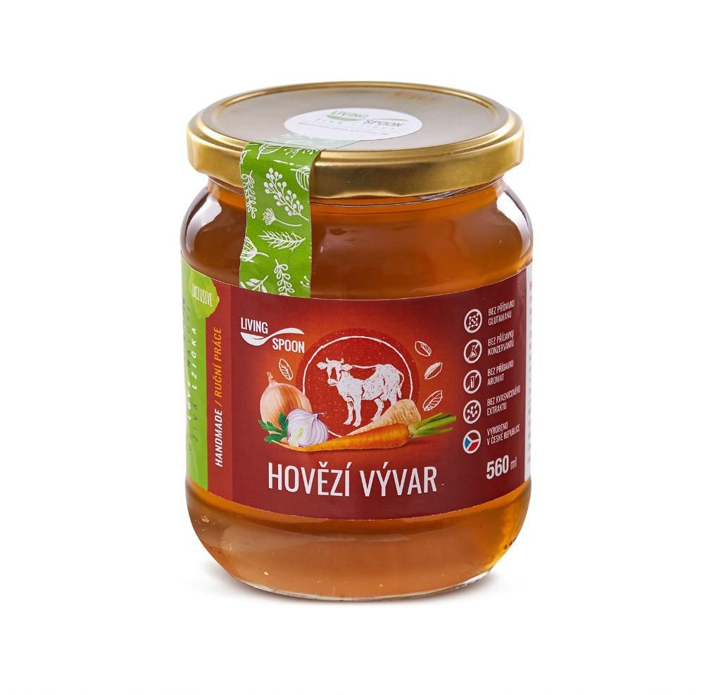 Hotová jídla - Living spoon Hovězí vývar čirý 560 ml