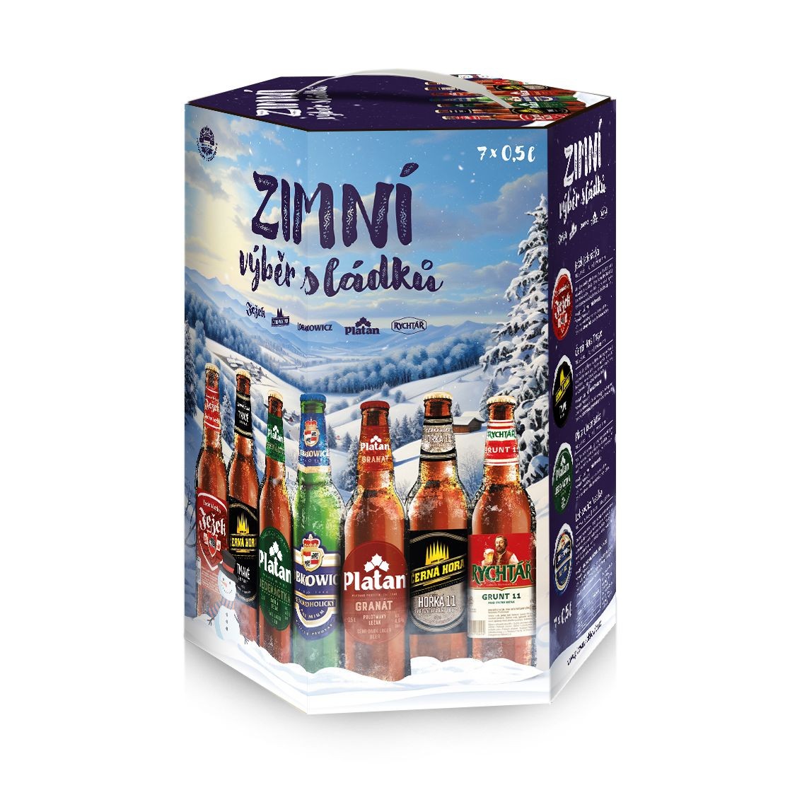 Nápoje - Lobkowicz Pivo dárková sada pivo multipack 7 x 0,5 l