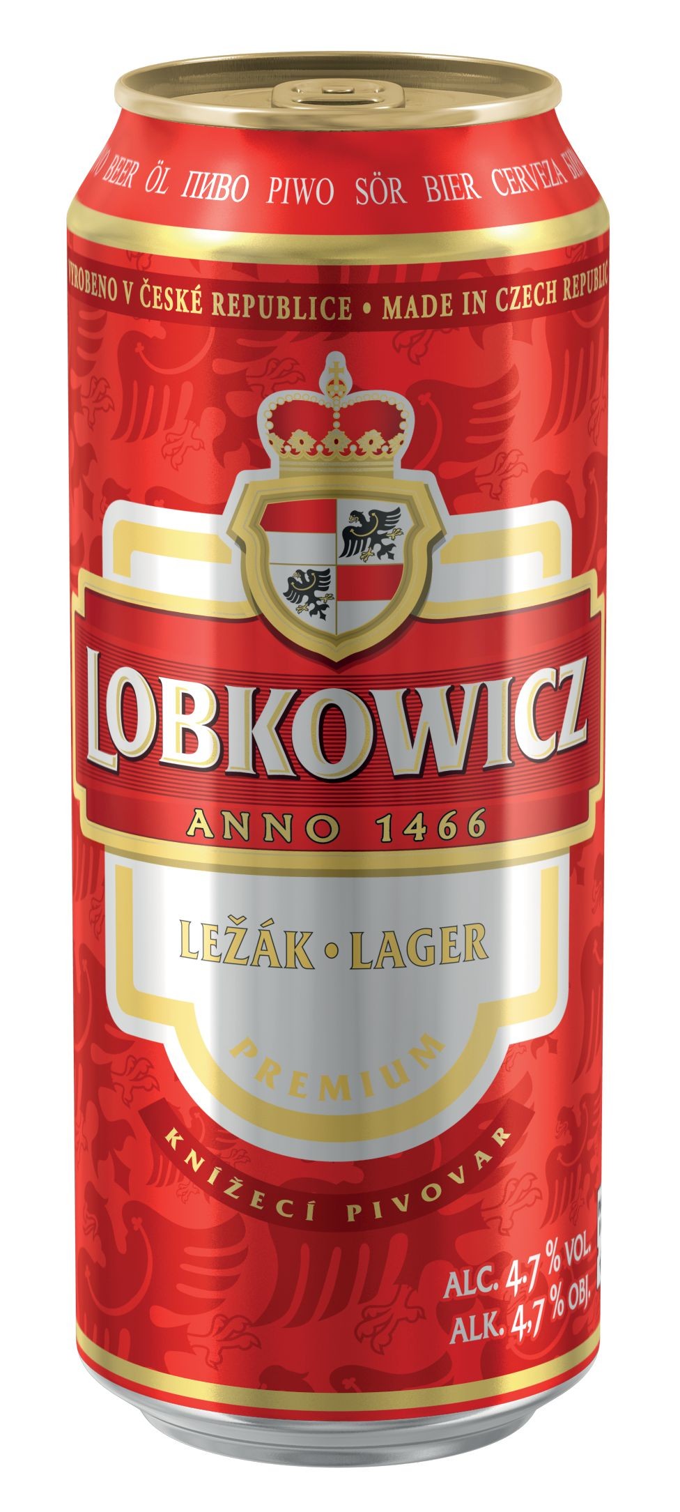 Nápoje - Lobkowicz Premium pivo světlý ležák 0,5 l