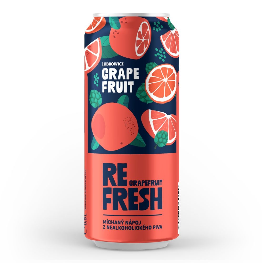 Nápoje - Lobkowicz Refresh s příchutí Grapefruit 0,5l