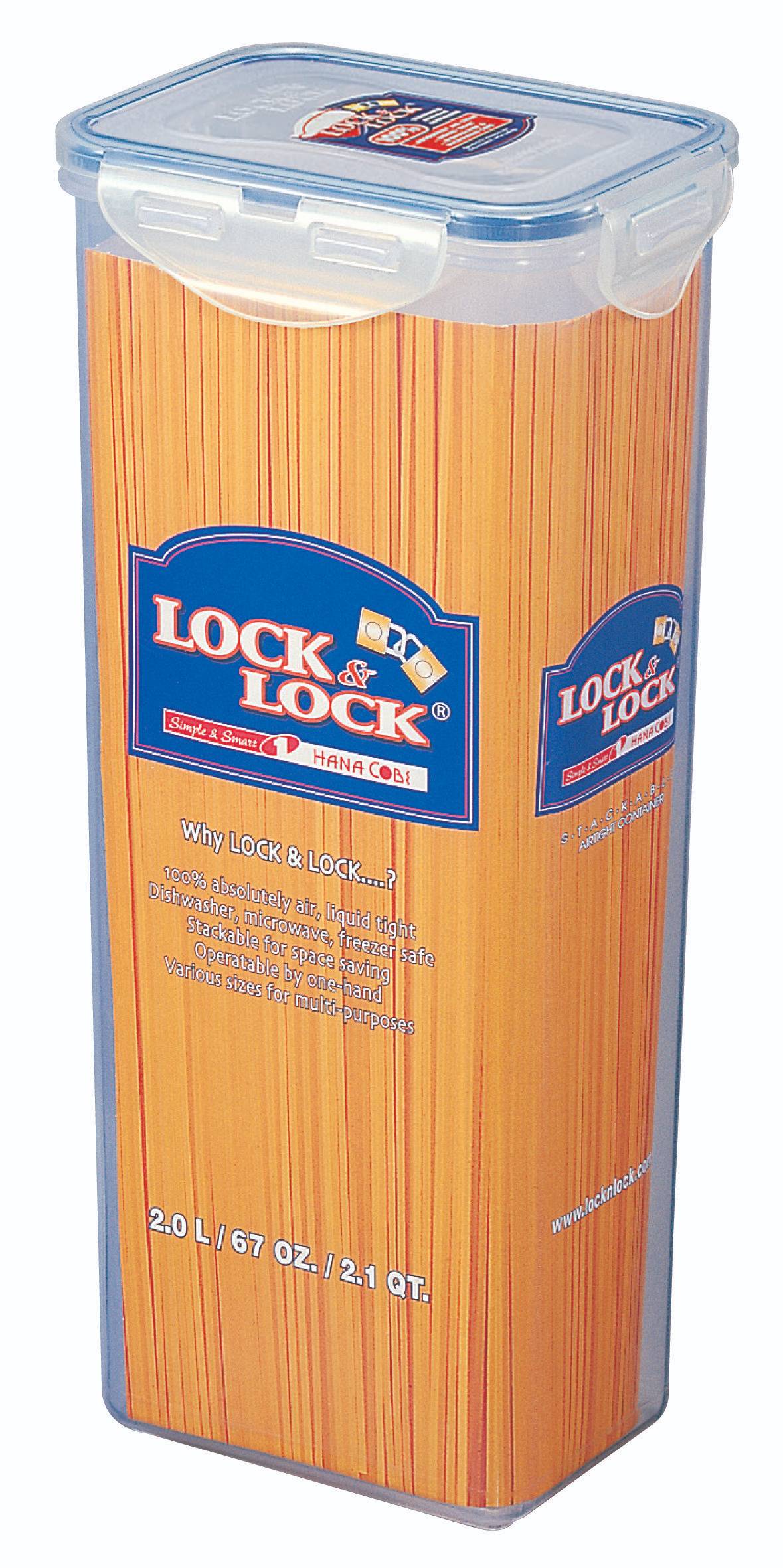 Domácnost a Zahrada - Lock Dóza na potraviny lock, objem 2 l, 9, 8 x 12, 7 x 27, 5 cm