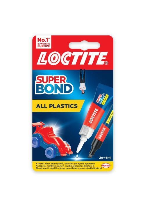 Domácnost a Zahrada - Loctite Super bond All Plastics 2 g + 4 ml