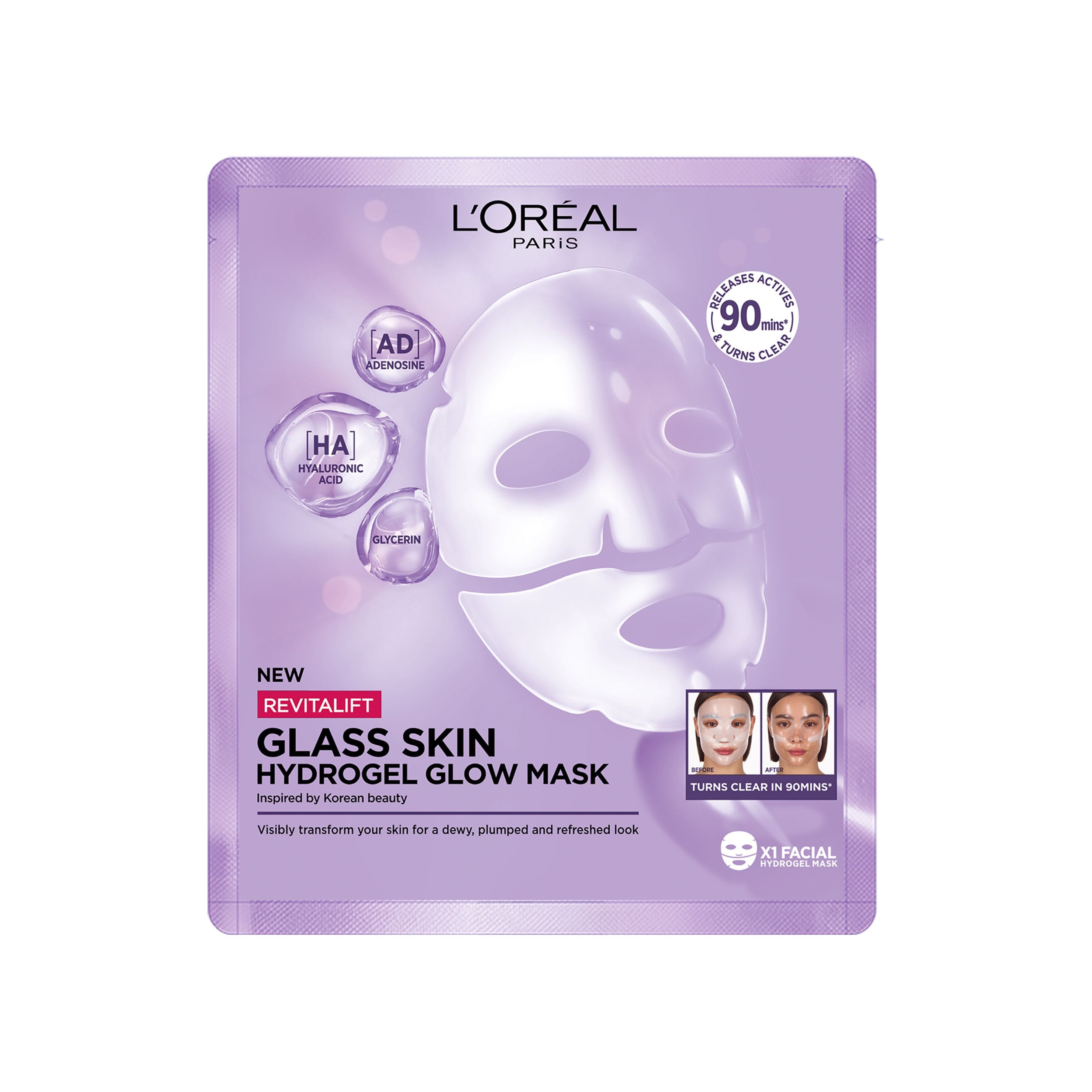 Drogerie a kosmetika - LOR FILLER GLASS SKIN CRYSTAL JELLY MASK, 1PC