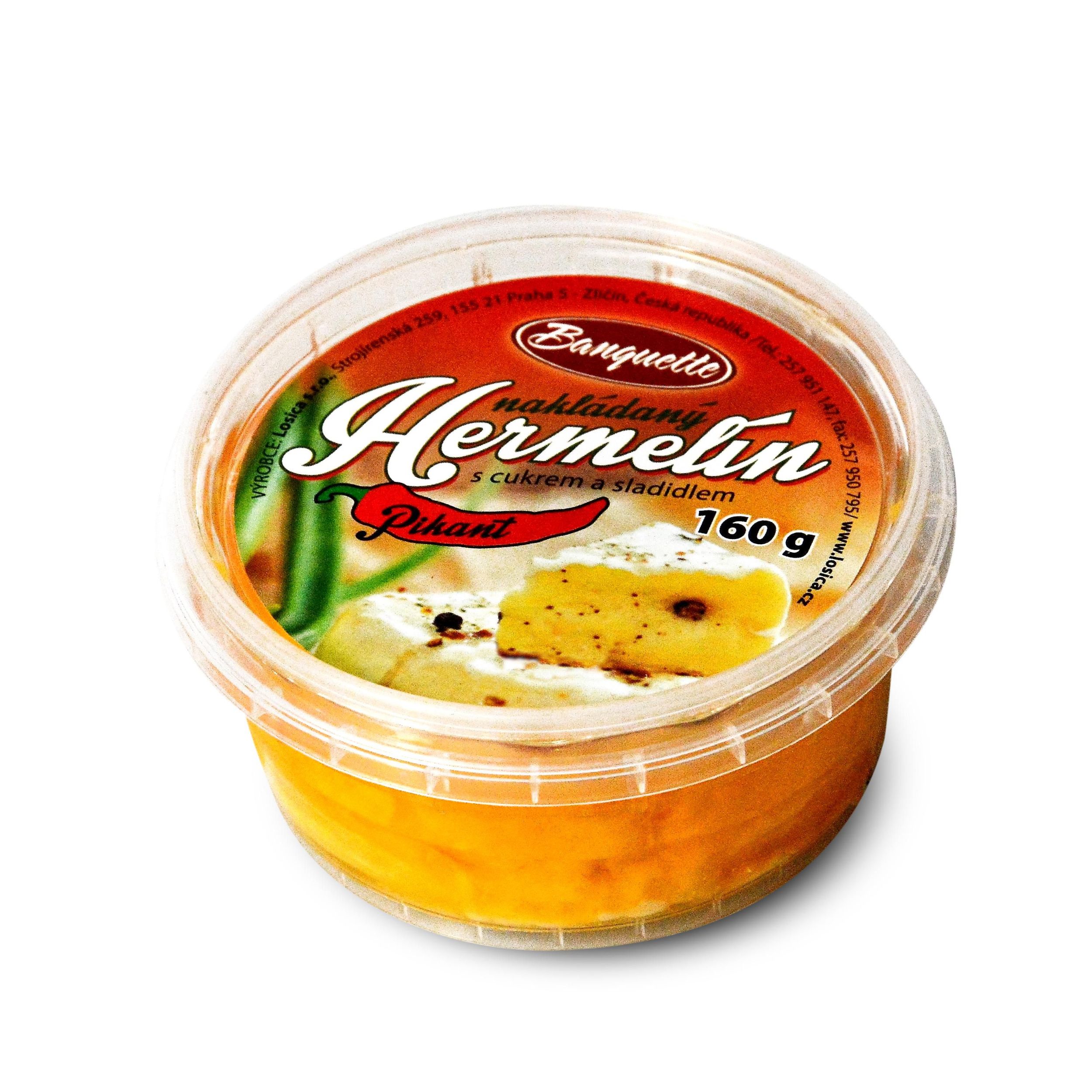 Uzeniny a lahůdky - Losica Nakládaný hermelín pikant 160 g