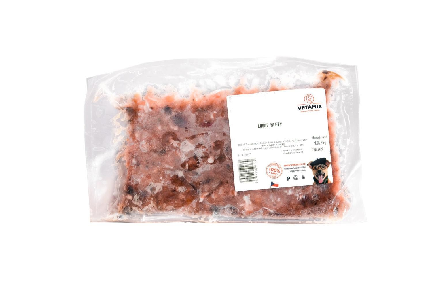 Svět zvířat - Losos mletý mražený 1kg