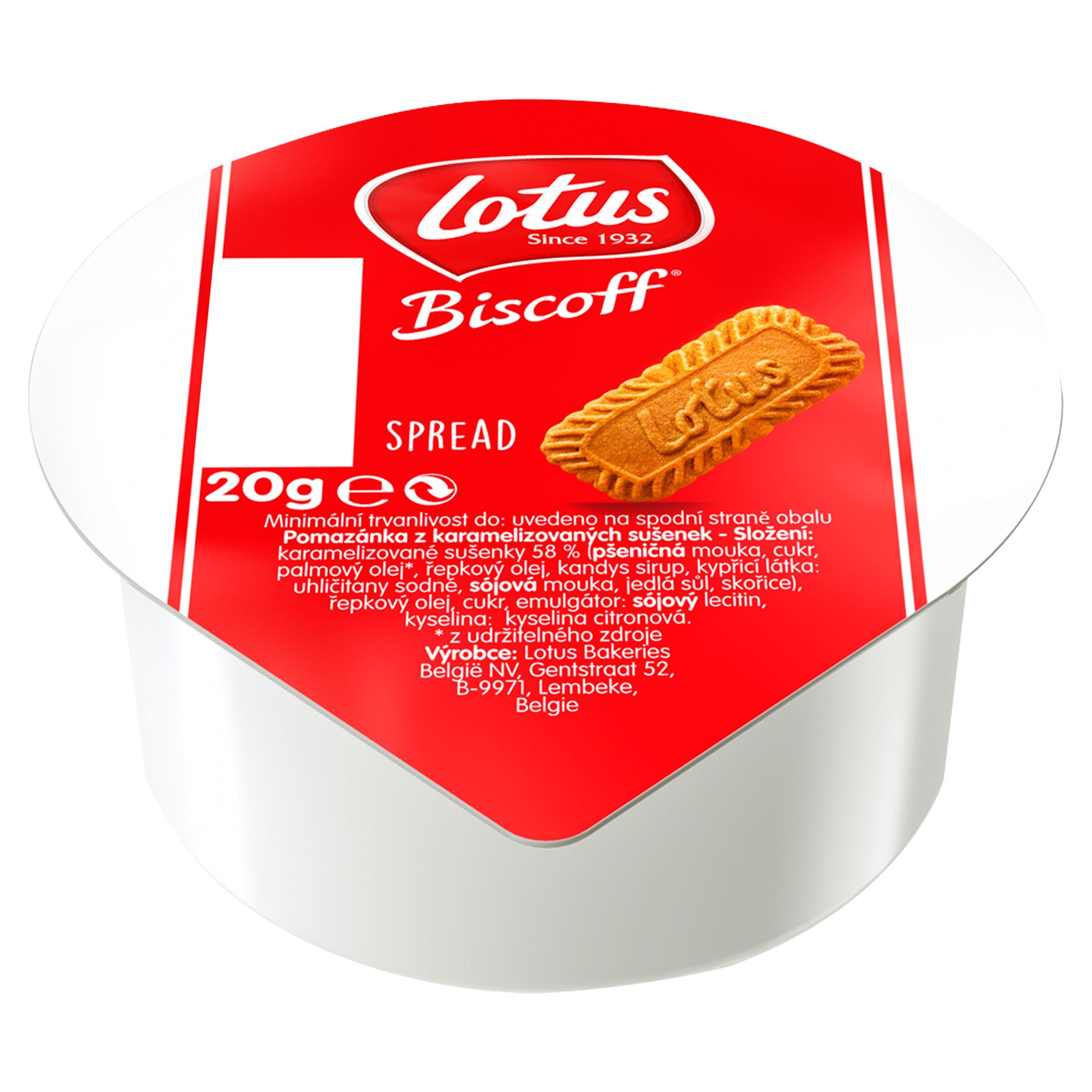 Trvanlivé potraviny - Lotus Pomazánka z originálních karamelových sušenek 20 g