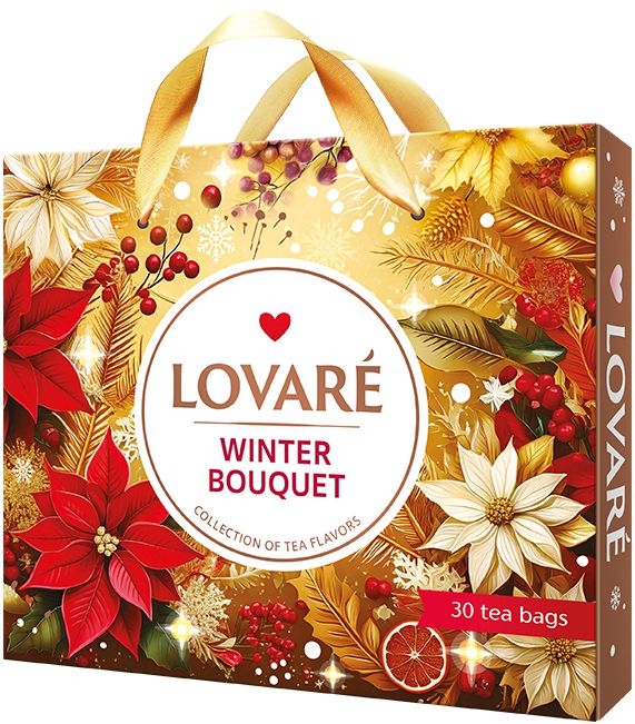 Nápoje - Lovaré Winter Bouquet mix čajů černých, zelených a ovocných 52,5g