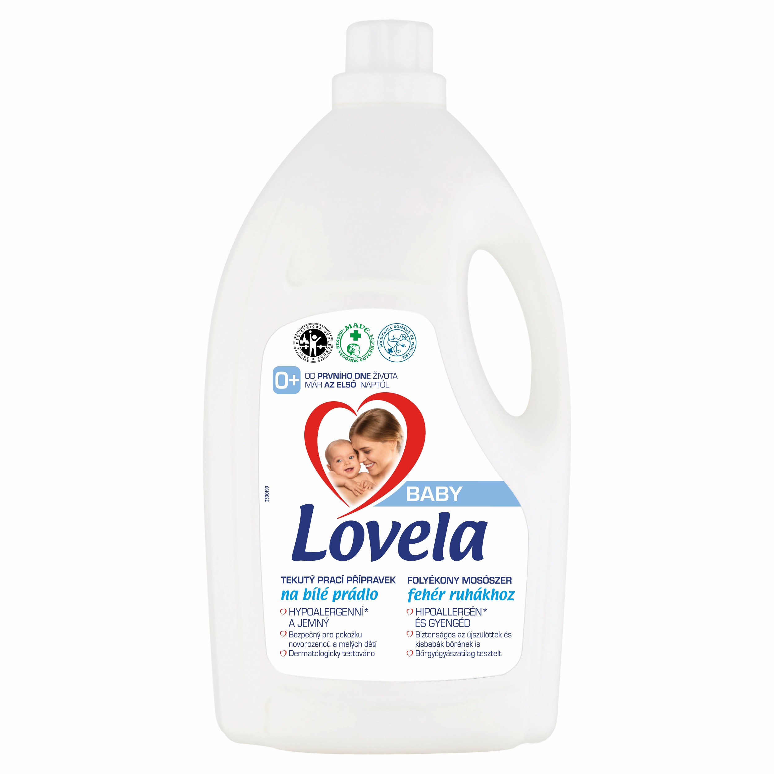 Drogerie a kosmetika - Lovela Baby Tekutý prací přípravek na bílé prádlo 4,5l 50 praní