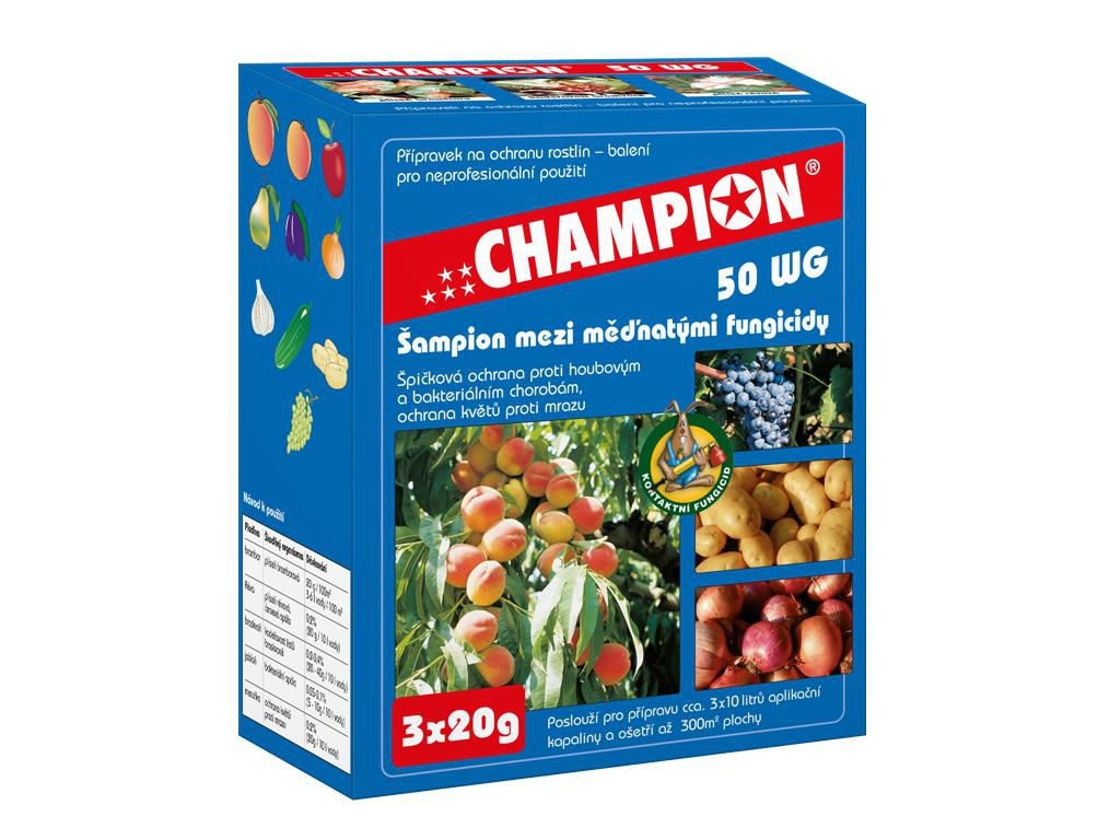 Domácnost a Zahrada - Lovela Champion Fungicid 50WG 3x20g na ochranu rostlin