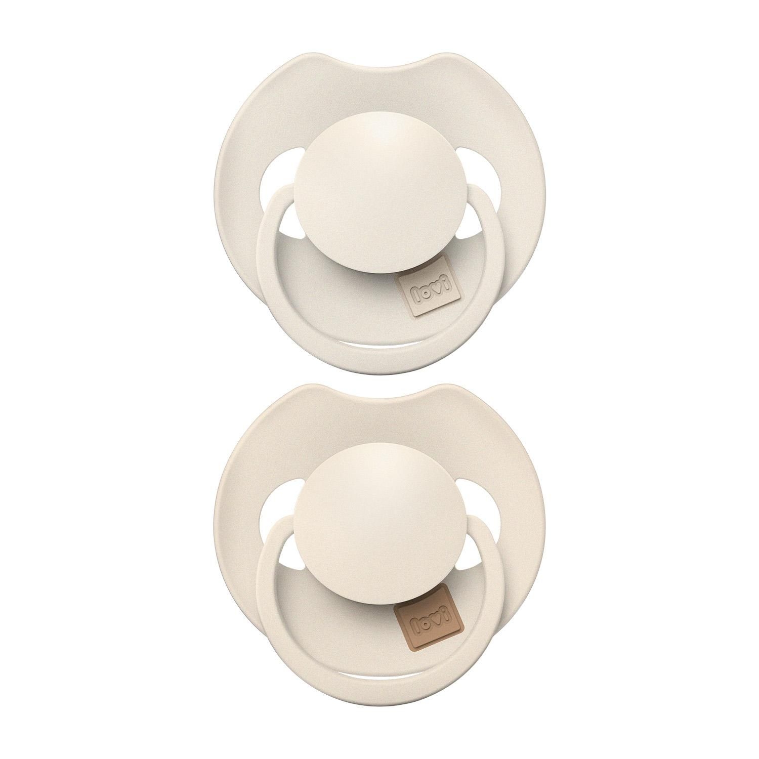 Svět dětí - LOVI Dudlík silikonový dynamický PRIME 6-18m 2ks Coconut/Ivory