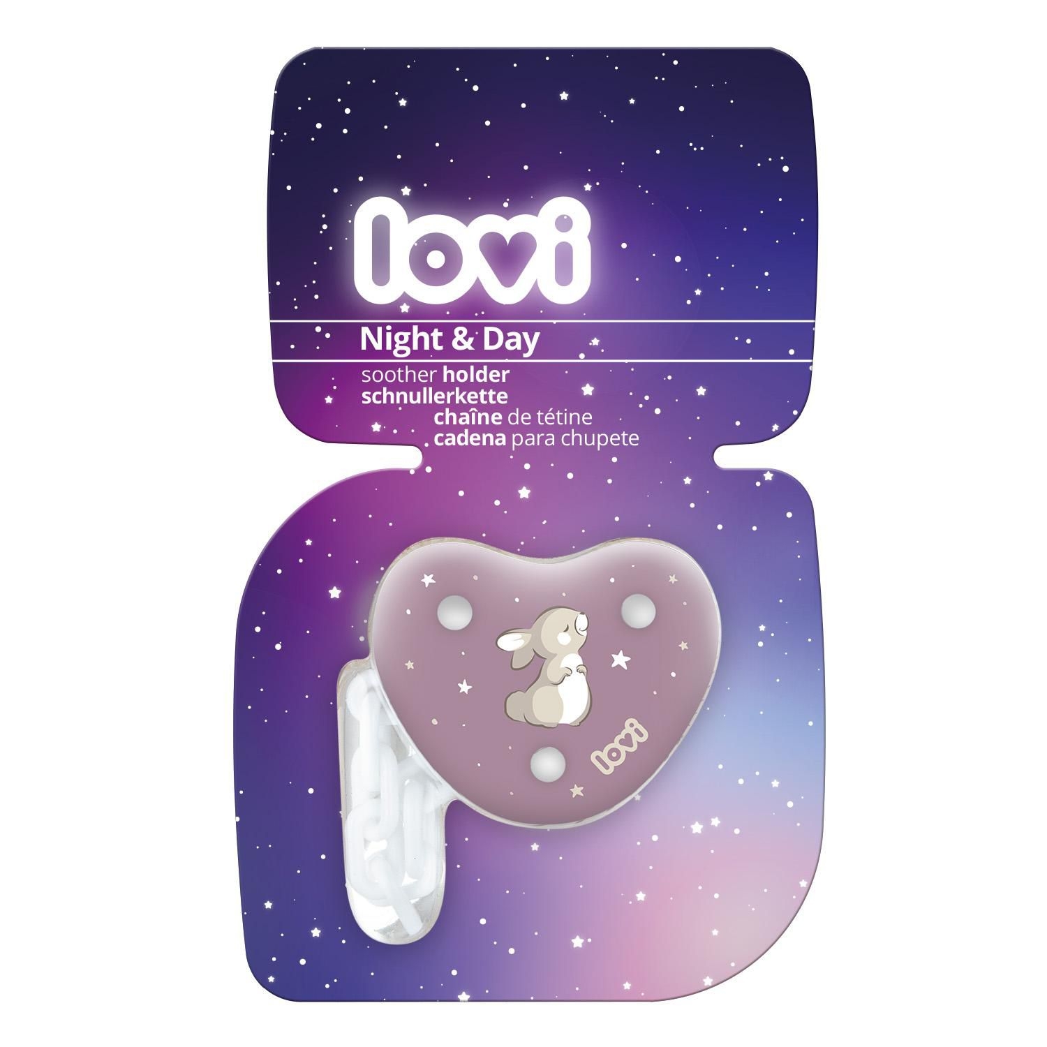 Svět dětí - LOVI Řetízek na dudlík NIGHT&DAY holka