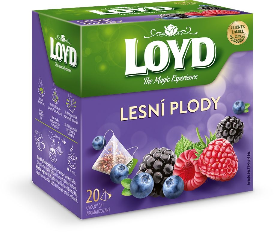 Nápoje - Loyd Ovocný čaj aromatizovaný lesní plody 20 x 2g