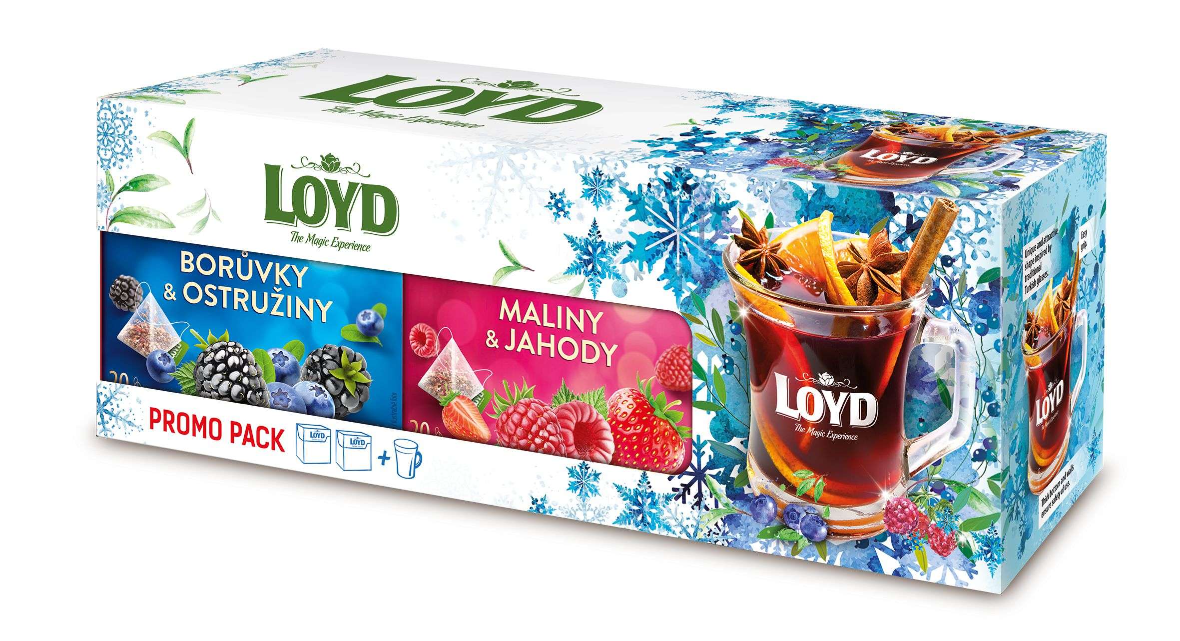 Loyd PP Sklenička Maliny & Jahody + Osvěžující pomeranč 80g-0