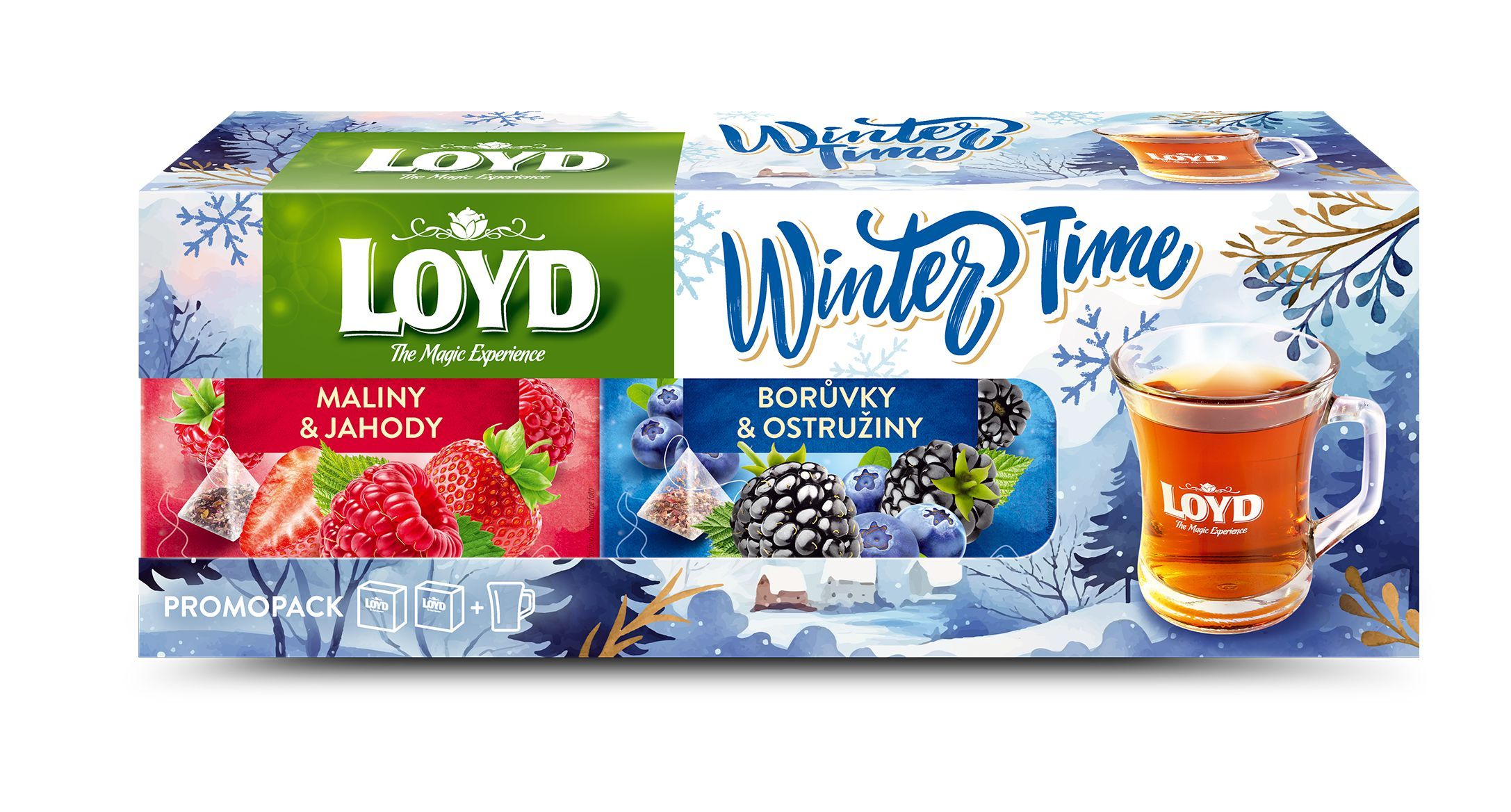 Loyd PP Sklenička Maliny & Jahody + Osvěžující pomeranč 80g-1