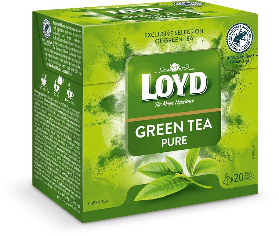Nápoje - Loyd pyramida Green Pure 20x1,7g