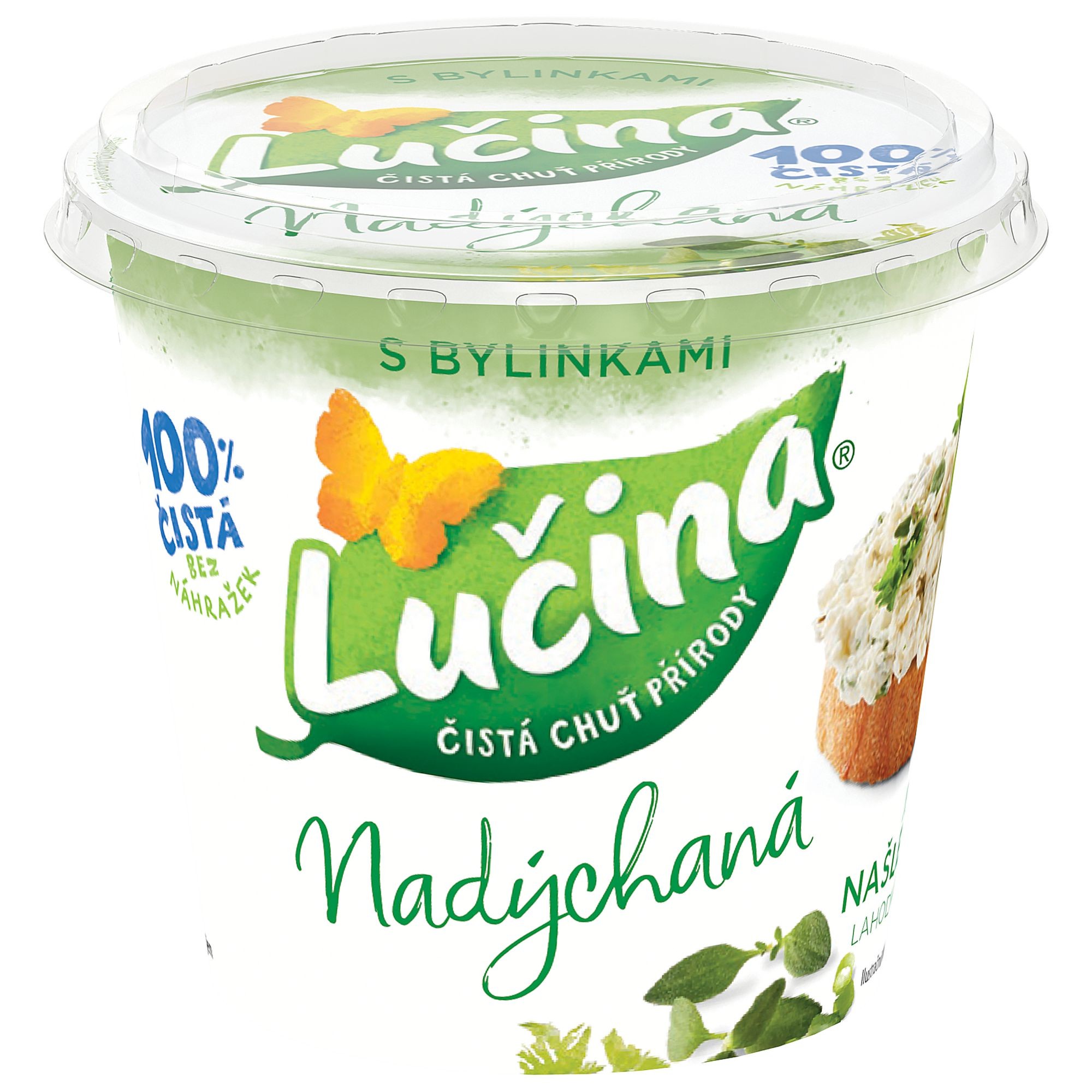 Mléčné a chlazené - Lučina Nadýchaná s bylinkami 140 g