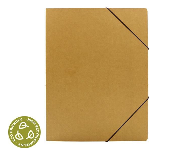 Domácnost a Zahrada - Luma desky na spisy s gumou A4, 3 klopy ECO kraft