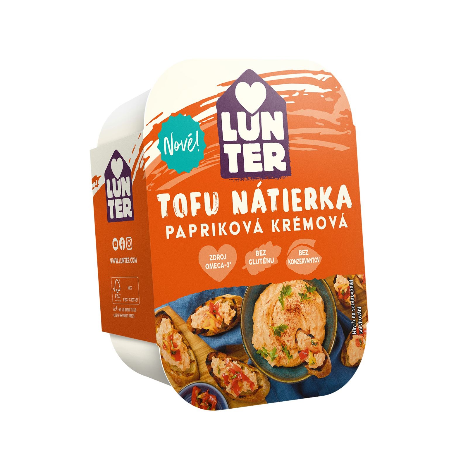 Zdravý svět - Lunter Papriková krémová pomazánka 140g
