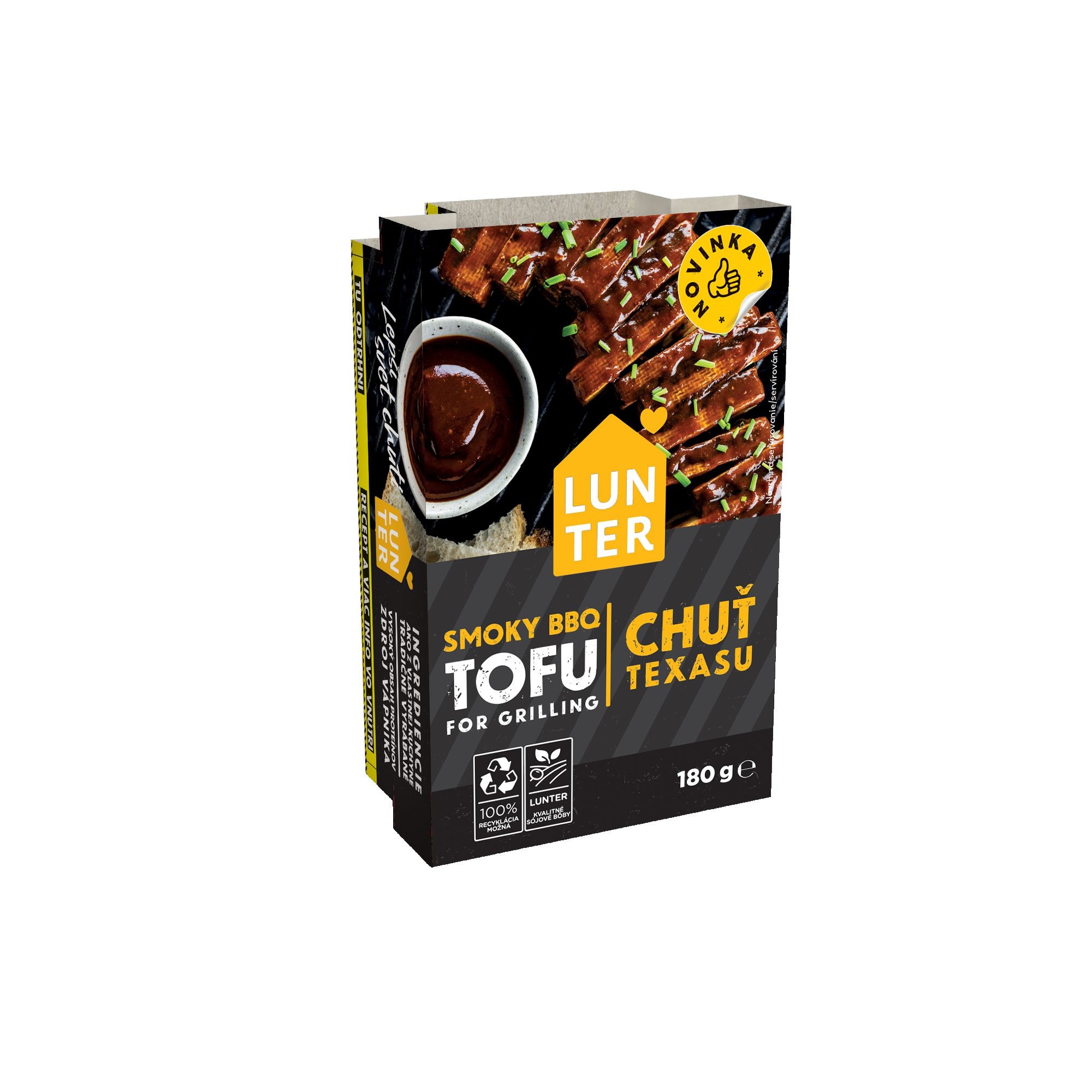 Lunter Tofu Marinated Smoky BBQ 180g-0