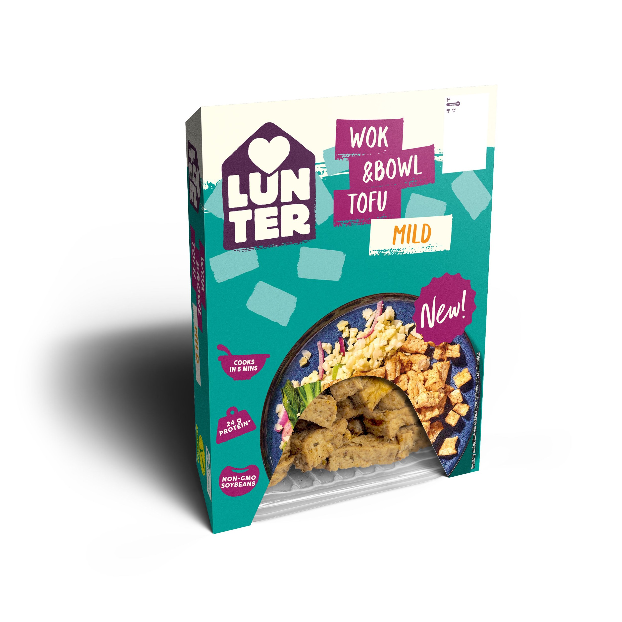 Zdravý svět - Lunter Wok&Bowl Tofu Mild 160g