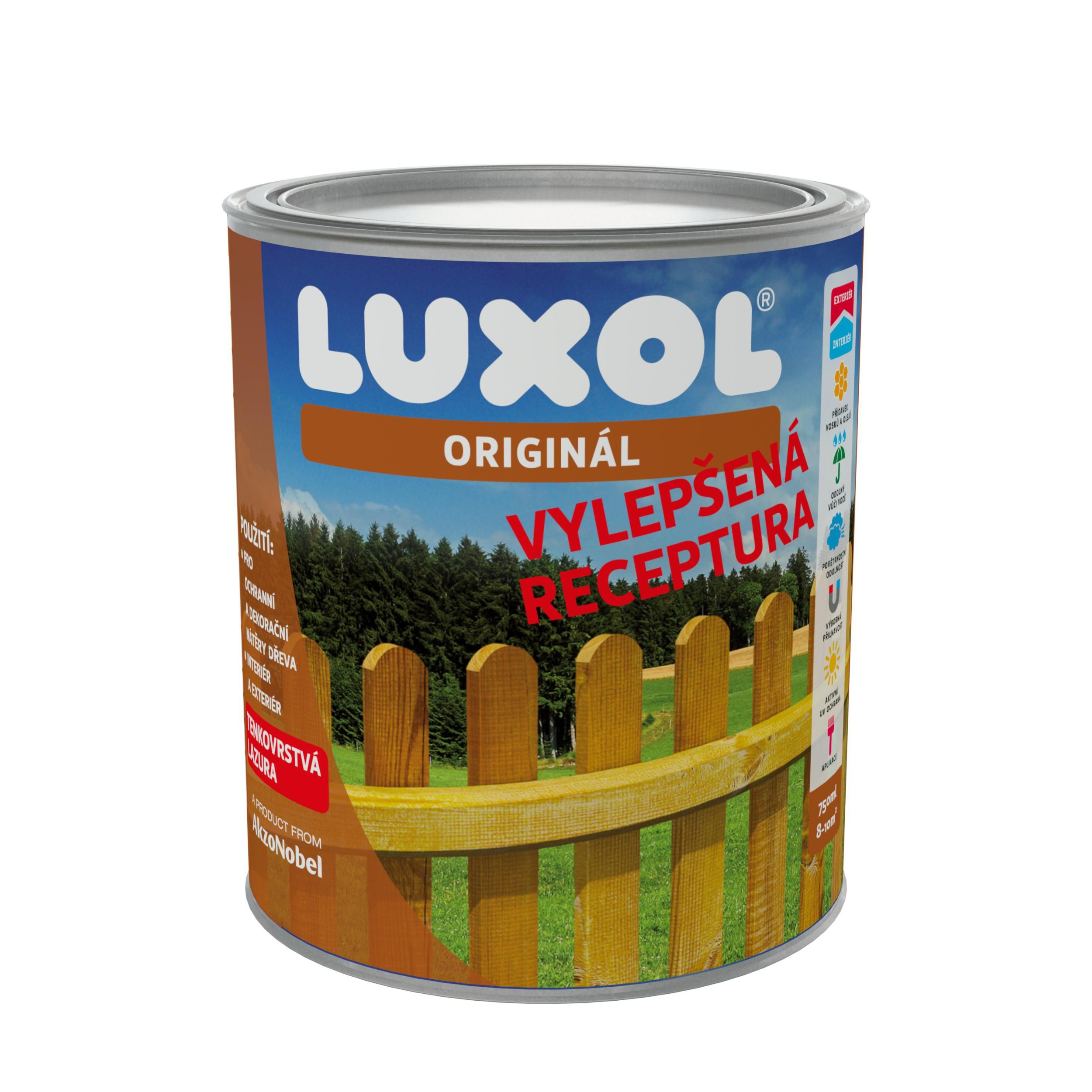 Domácnost a Zahrada - Luxol Originál Červeň Rumělková 0,75 l