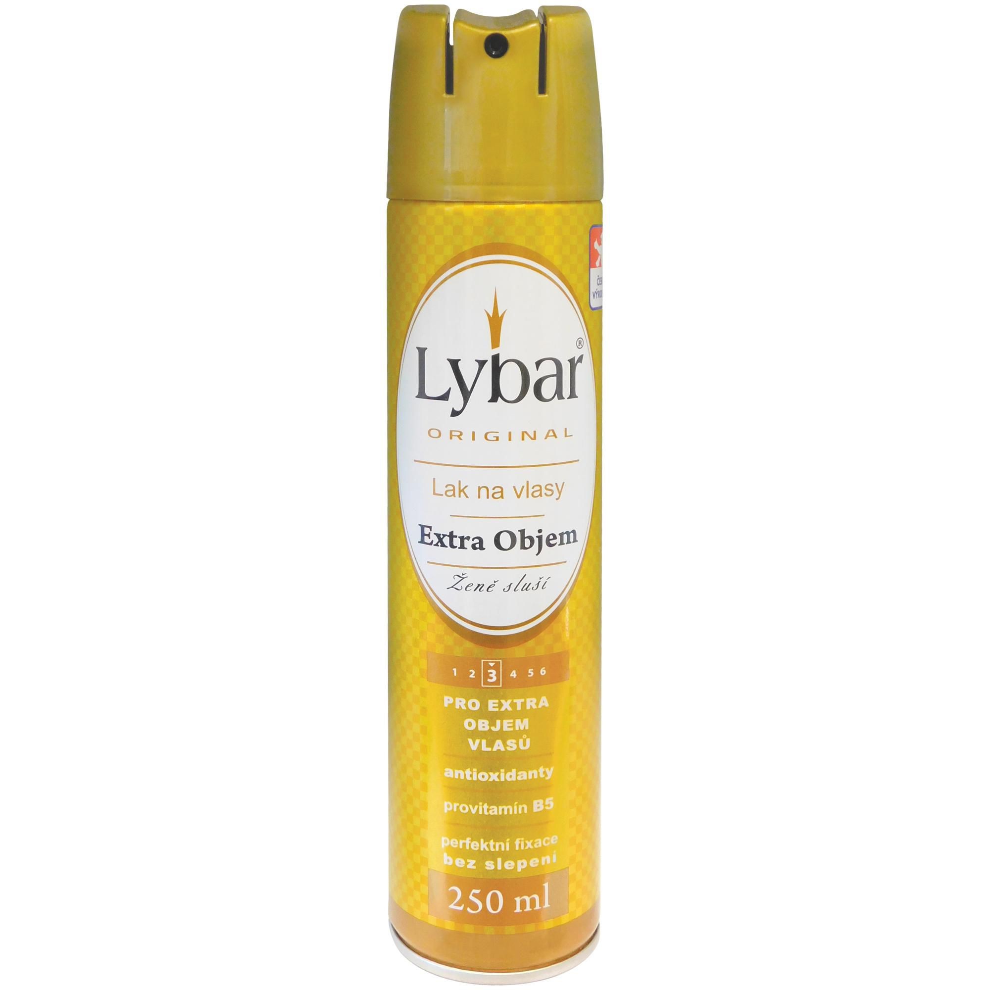 Drogerie a kosmetika - Lybar Lak na vlasy pro extra objem vlasů s antioxidanty a provitamínem B5 250 ml