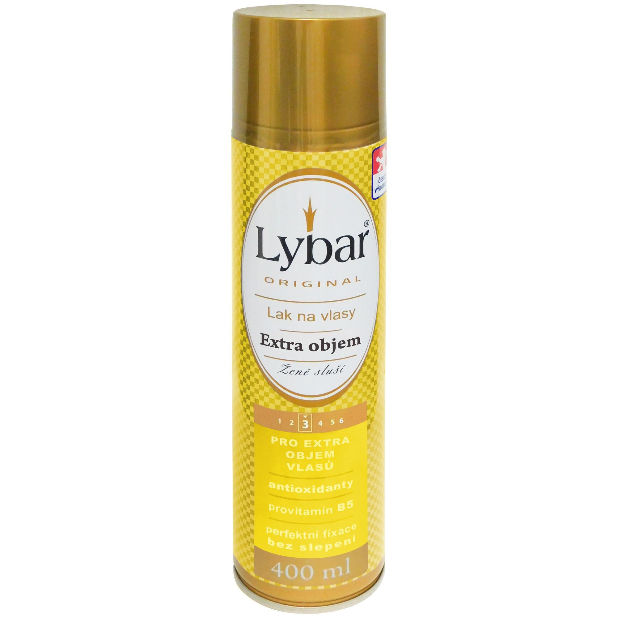 Drogerie a kosmetika - Lybar lak na vlasy pro objem vlasů s antioxidanty a provitamínem B5 400 ml