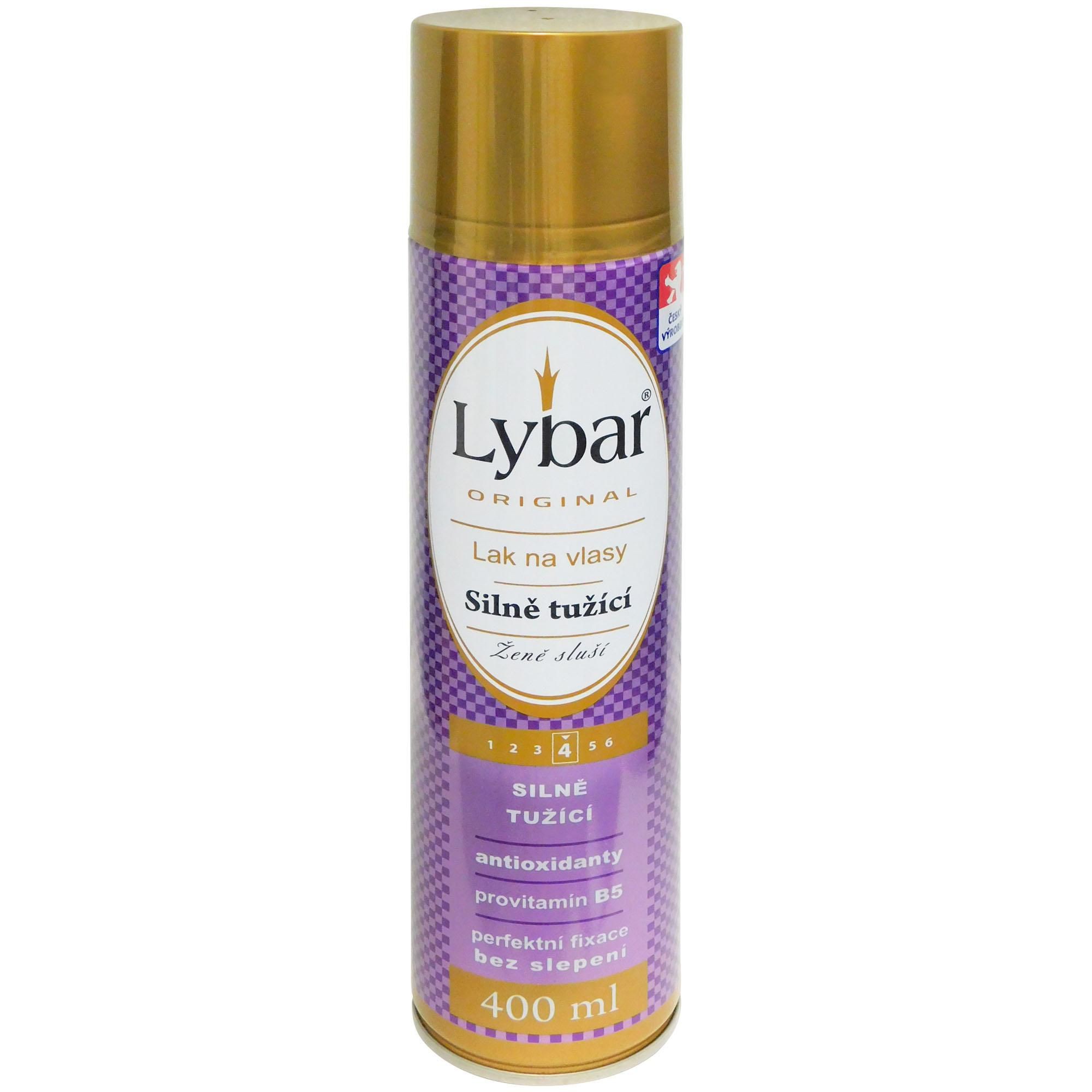 Drogerie a kosmetika - LYBAR LAK NA VLASY SILNĚ TUŽÍCÍ 400ML