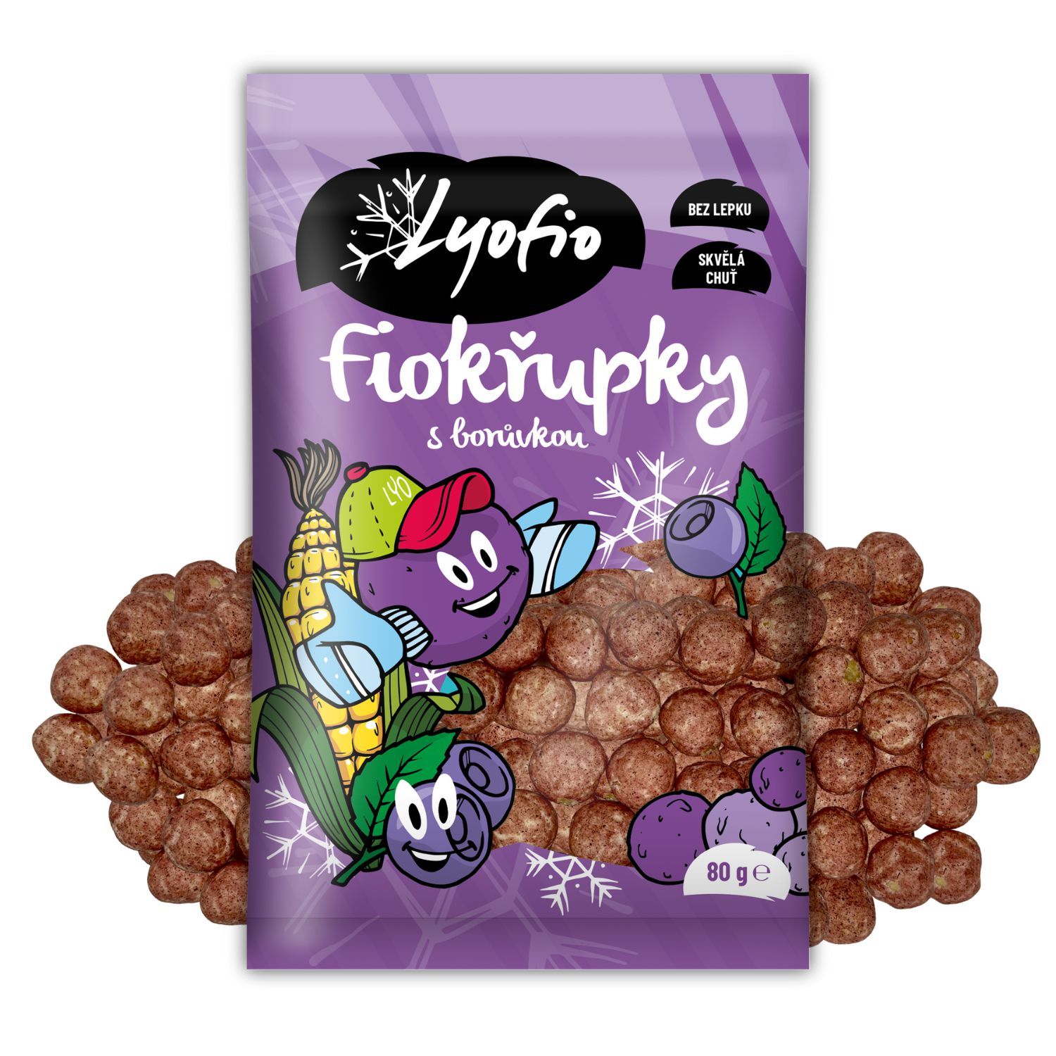 Zdravý svět - Lyofio Fiokřupky s borůvkou 80g