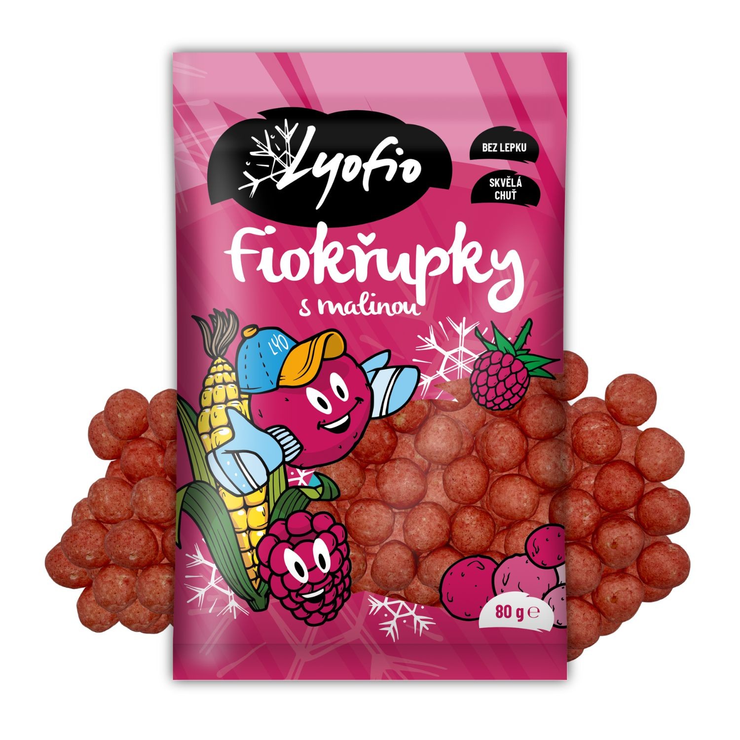 Zdravý svět - Lyofio Fiokřupky s malinou 80g