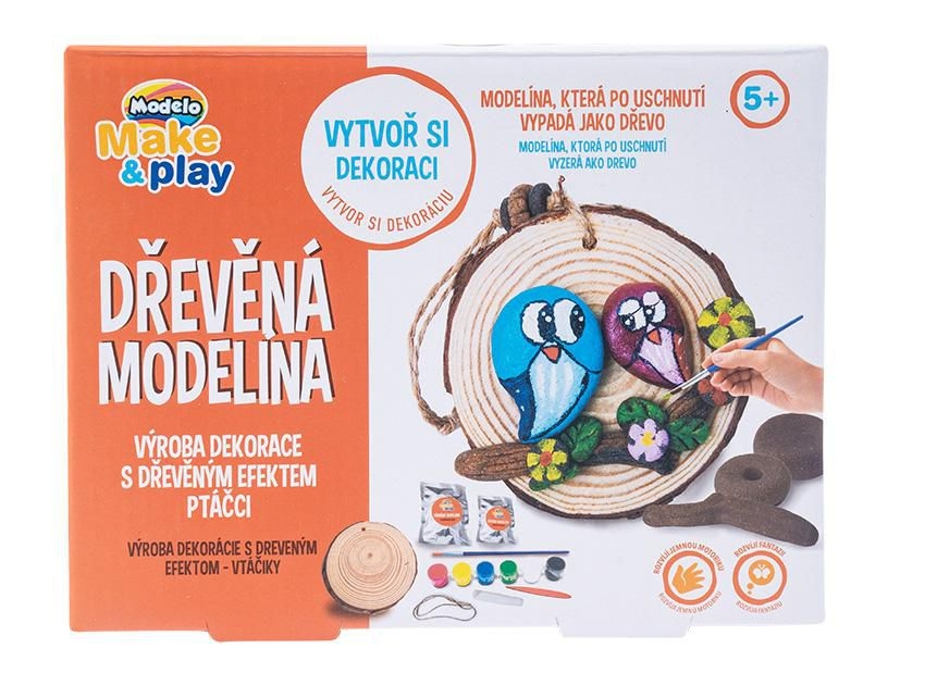 Svět dětí - Mac Toys MODELO Dřevěná modelína ptáčci, 300g